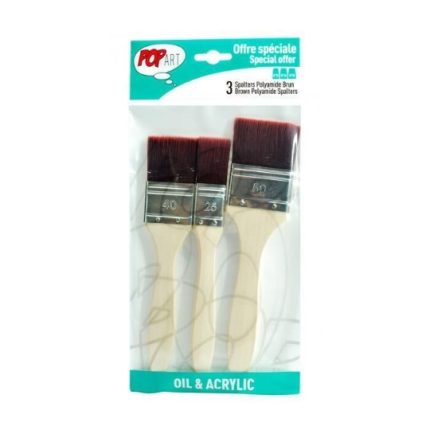 Pochette Pop Art 3 Spalters Polyamide Marron – Pébéo