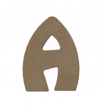 Lettre A Majuscule En Bois - 8 Cm - Gomille
