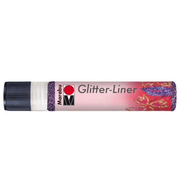 Marabu Glitter Liner 25ml - Amethyste Scintillant 539