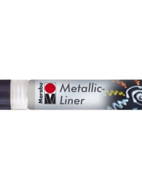 Marabu Métallique Liner 25ml - Argent Métallisé 782