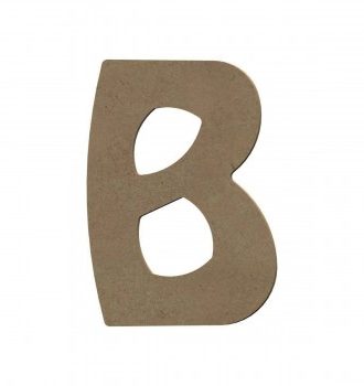 Lettre B Majuscule En Bois - 8 Cm - Gomille