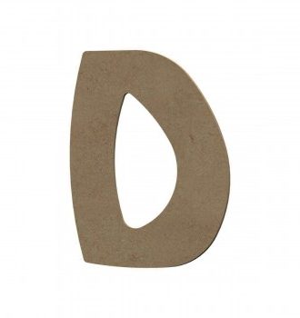 Lettre D Majuscule En Bois - 8 Cm - Gomille