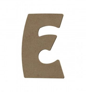 Lettre E Majuscule En Bois - 8 Cm - Gomille