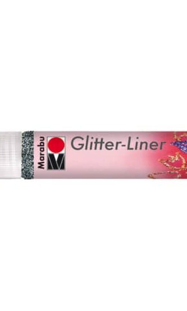 Marabu Glitter Liner 25ml - Graphite Scintillant 579