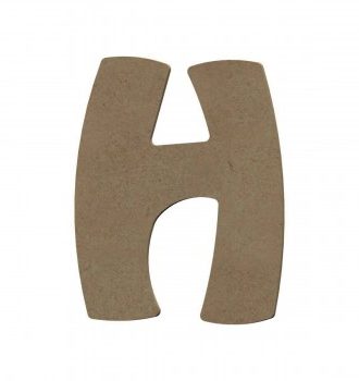 Lettre H Majuscule En Bois - 8 Cm - Gomille