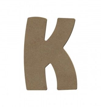 Lettre K Majuscule En Bois - 8 Cm - Gomille