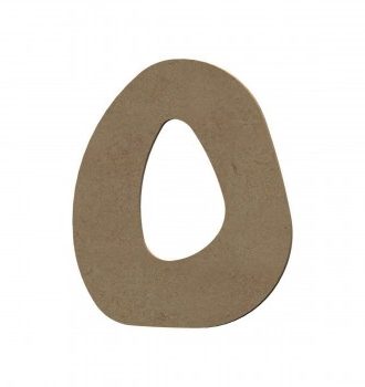 Lettre O Majuscule En Bois - 8 Cm - Gomille