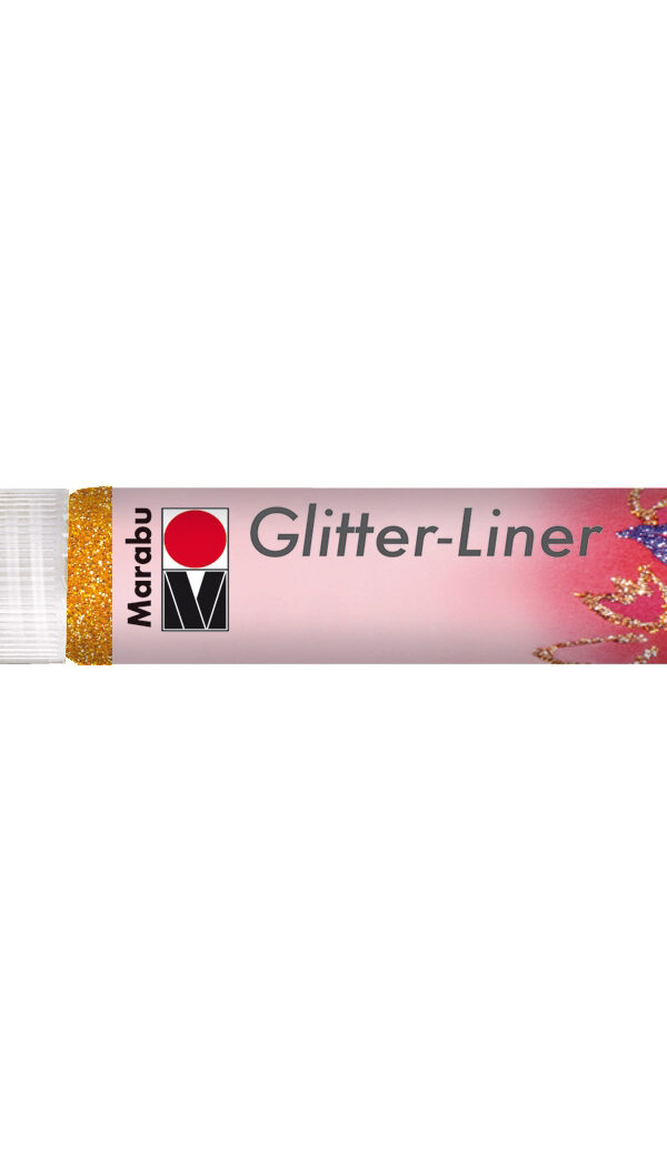 Marabu Glitter Liner 25ml - Mandarine Scintillant 525