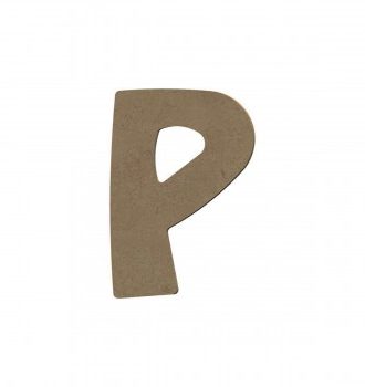 Lettre P Majuscule En Bois - 8 Cm - Gomille