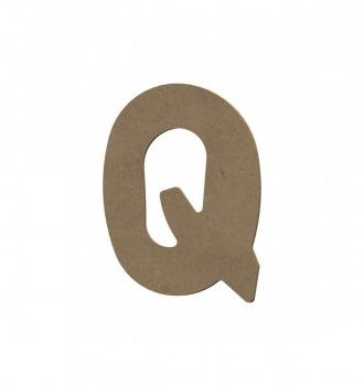 Lettre Q Majuscule En Bois - 8 Cm - Gomille