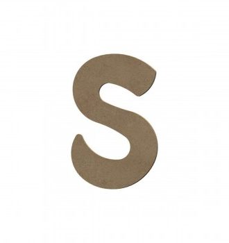 Lettre S Majuscule En Bois - 8 Cm - Gomille