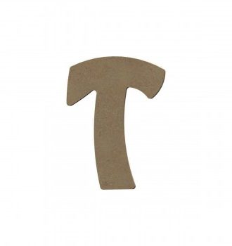 Lettre T Majuscule En Bois - 8 Cm - Gomille