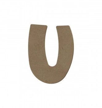 Lettre U Majuscule En Bois - 8 Cm - Gomille