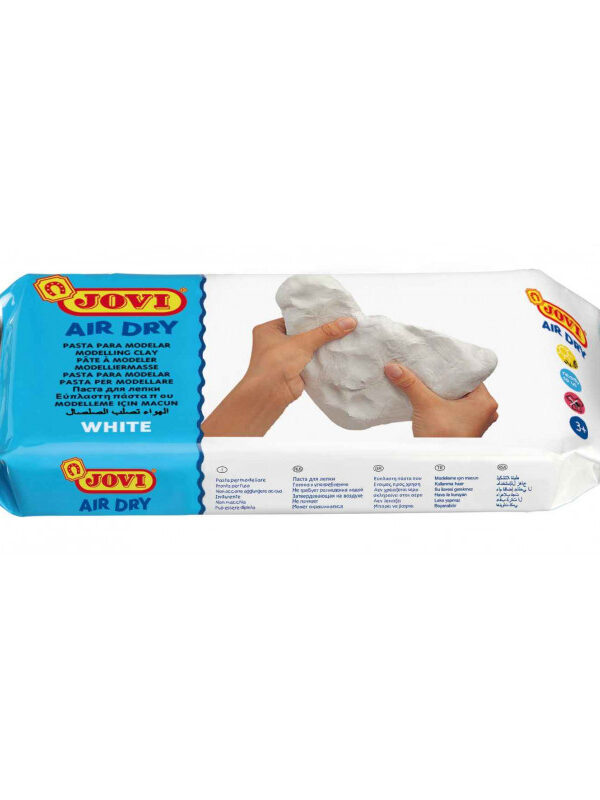Pâte à Modeler Autodurcissante 500G Blanc - JOVI