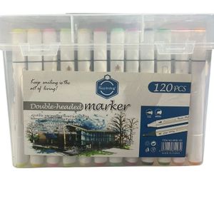 Feutre à Alcool Double Pointe 120 Pièces- Keep Smiling