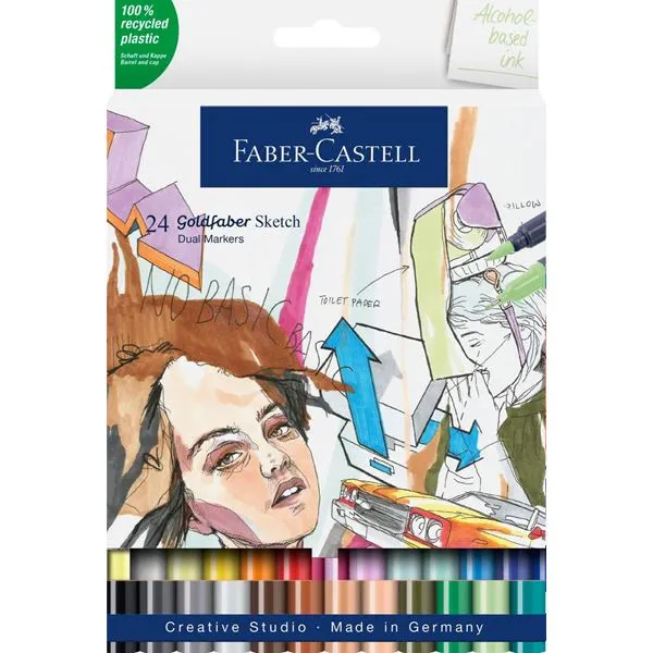Goldfaber Sketch double pointe Boîte de 24 - Faber Castell