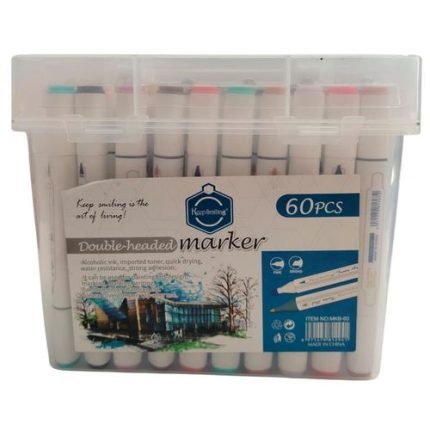 Feutre à Alcool Double Pointe 60 Pièces- Keep Smiling