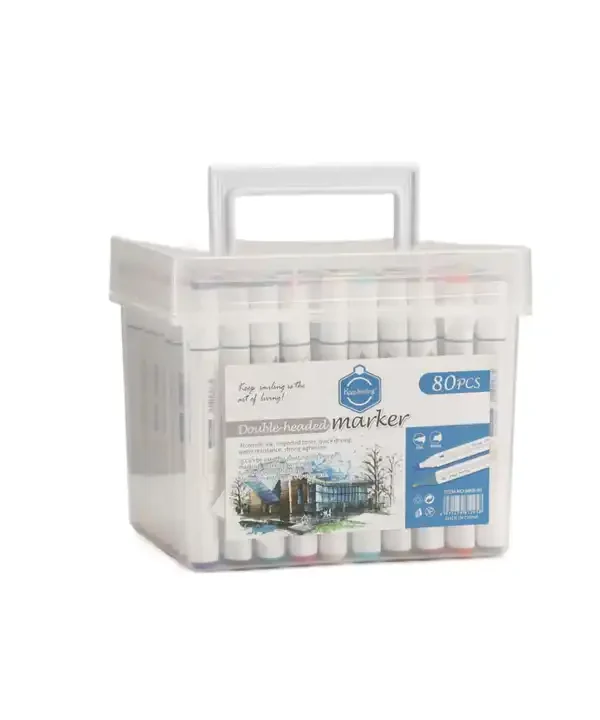 Feutre à Alcool Double Pointe 80 Pièces- Keep Smiling