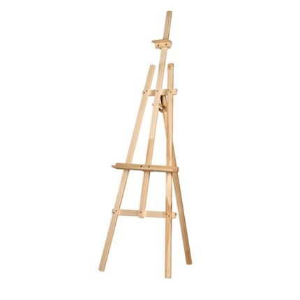 Chevalet en bois rouge naturel