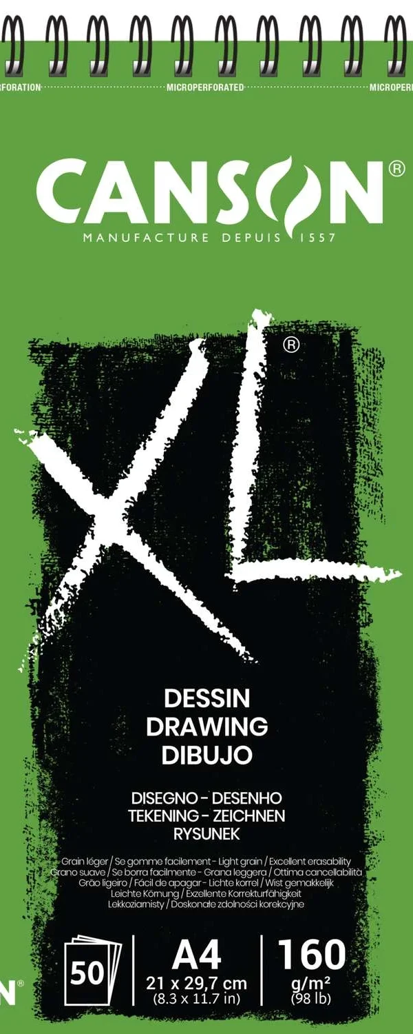 Bloc de 50 feuilles de papier dessin XL Dessin 160g A4 - Canson