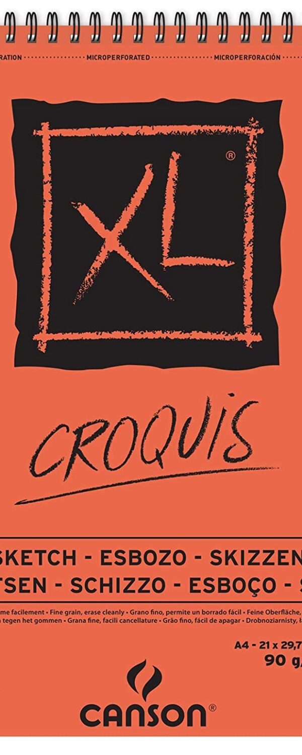 Bloc de 120 feuilles de papier dessin XL Croquis 90g A4 - Canson