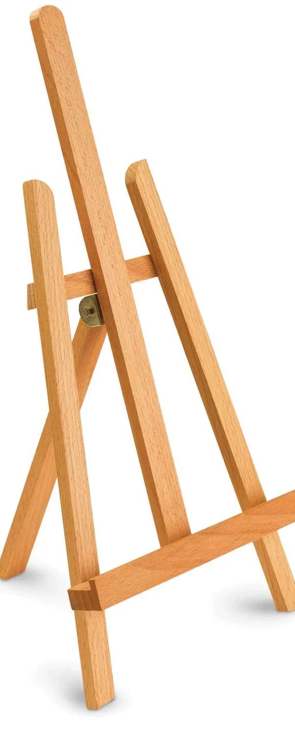 Chevalet de table en bois rouge
