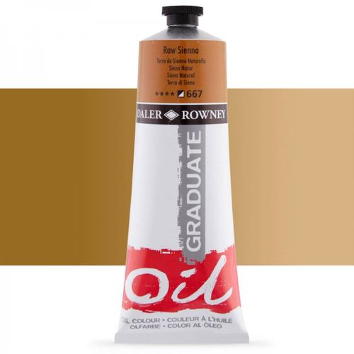 Peinture à L'huile Daler Rowney 200ml - Sienne Naturelle 667