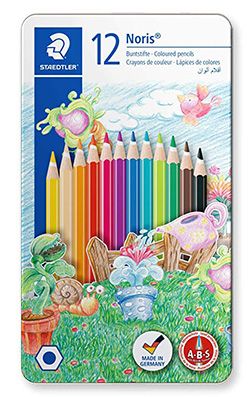 Boite métal de 12 Crayons de couleur Noris - Staedtler
