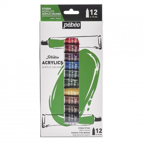 Set 12 Tubes Acrylique Studio 12 ML