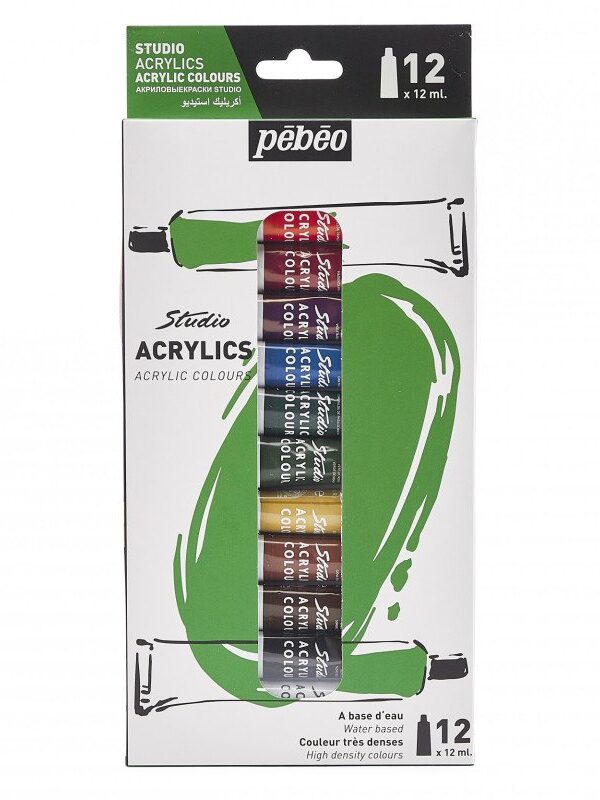 Set 12 Tubes Acrylique Studio 12 ML