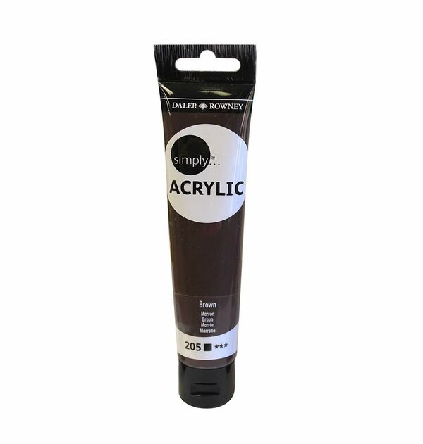 Daler-Rowney Peinture Acrylique Simply 75ml - Marron