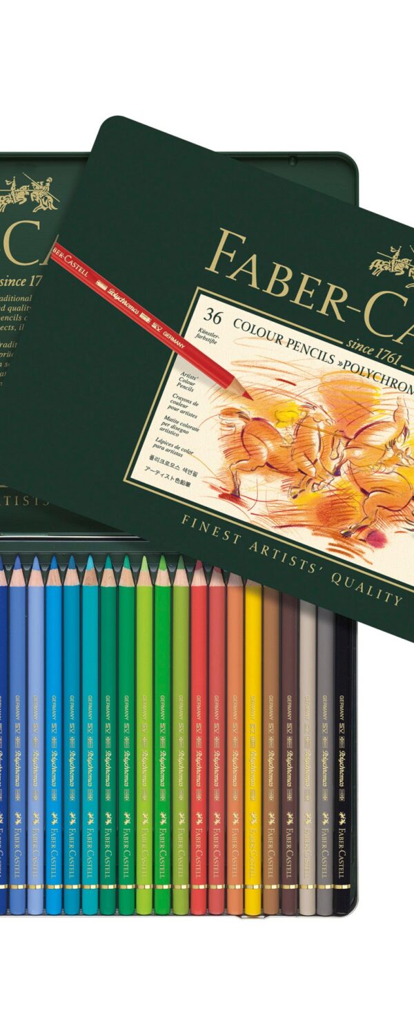 Crayons de couleur Polychromos - Boîte métal de 36 pièces