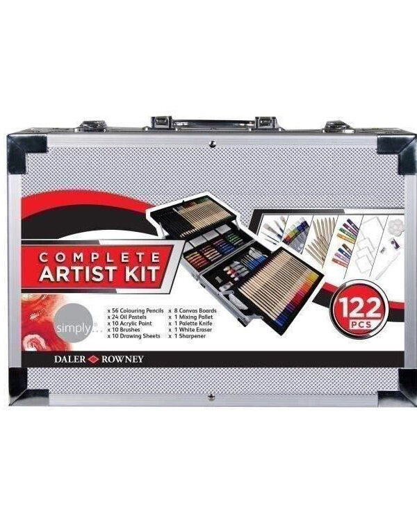 Daler Rowney Valisette en métal 122 pièces