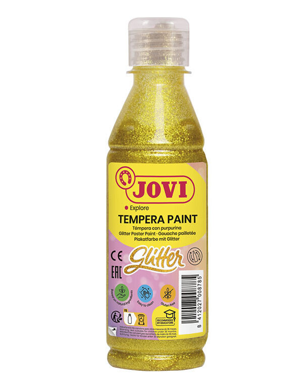 Peinture Glitter Liquide 250ml Jaune - Jovi