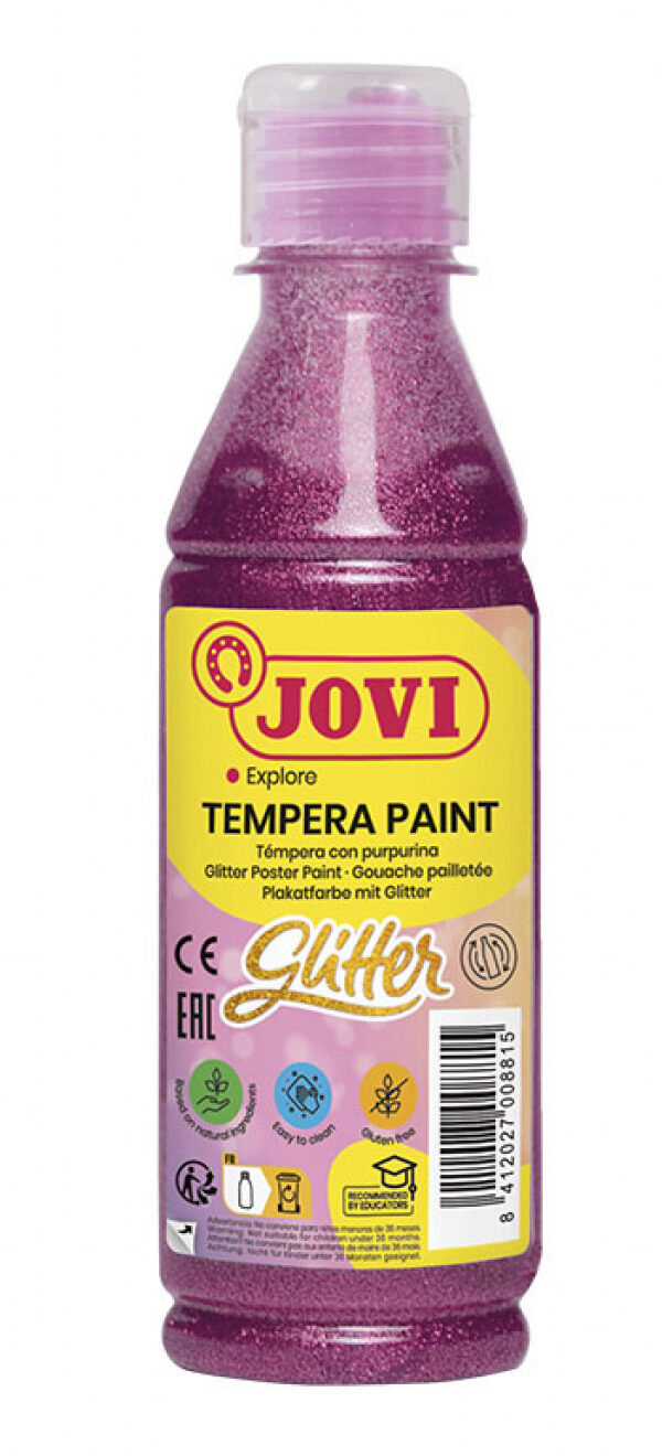 Peinture Glitter Liquide 250ml Rose - Jovi