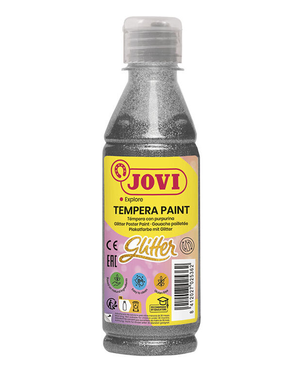 Peinture Glitter Liquide 250ml Argent - Jovi