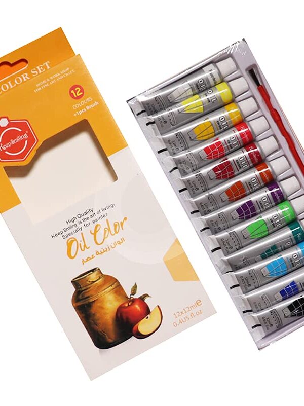 Boite 12 Tubes Peinture à l'huile 12ml - Keep Smiling