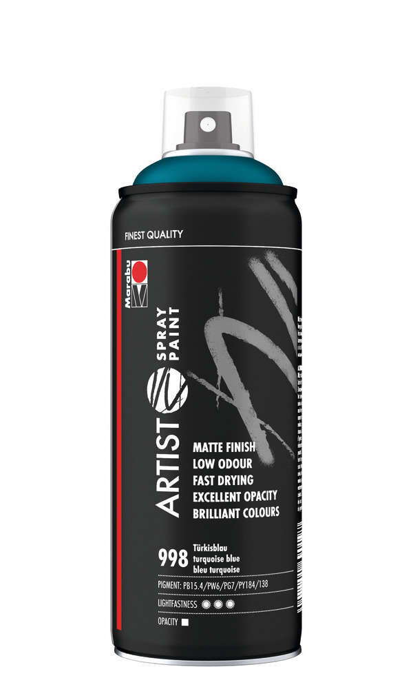 Marabu Artist Spray Paint 400ml - Bleu Turquoise 998