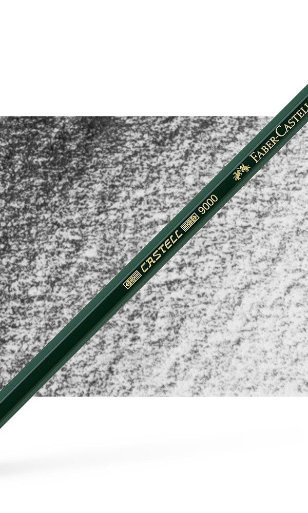 Crayon graphite Castell 9000 6B - Faber Castell