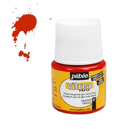 Peinture Vitrea Pebeo 45ml - Oranger #01