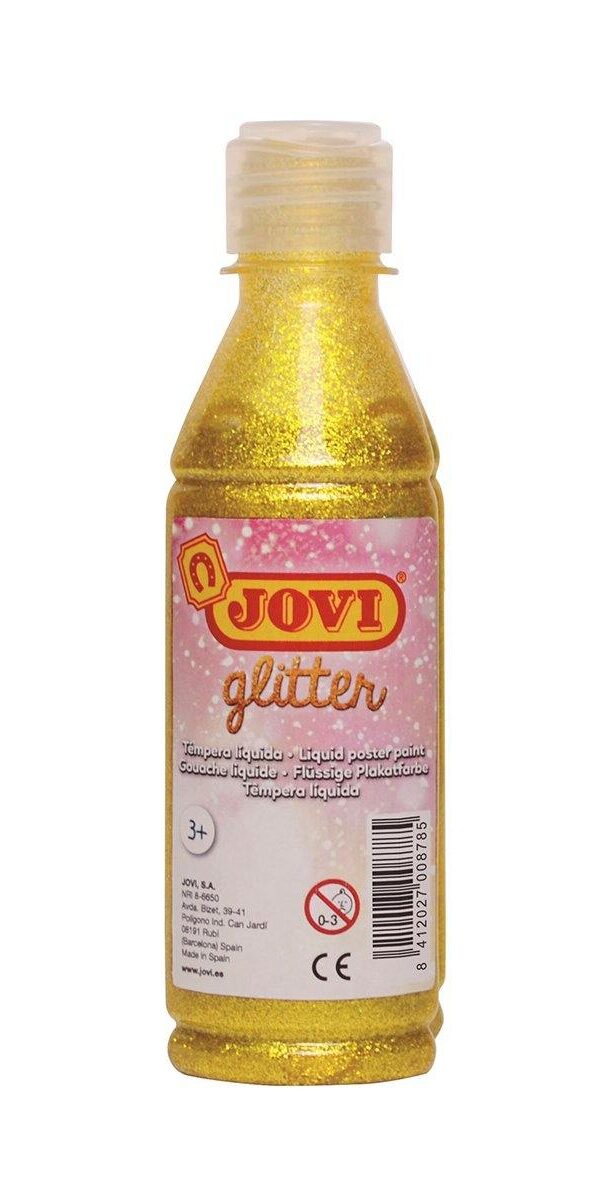 Peinture Glitter Liquide 250ml Or - Jovi