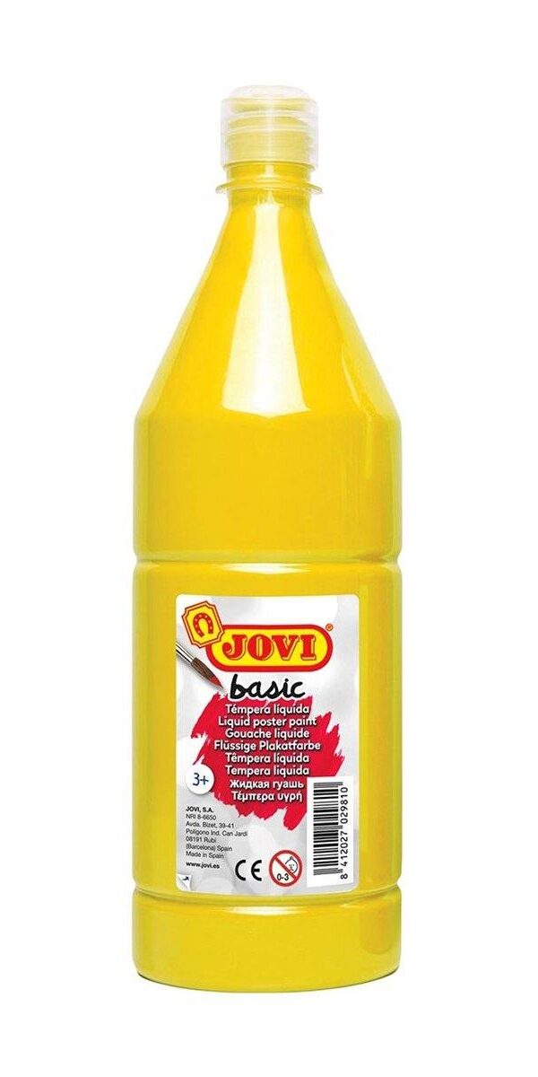Bouteille de Gouache Jovi 1L - Jaune Primaire