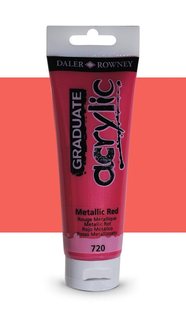 Graduate Acrylic Daler Rowney - Rouge Métallique