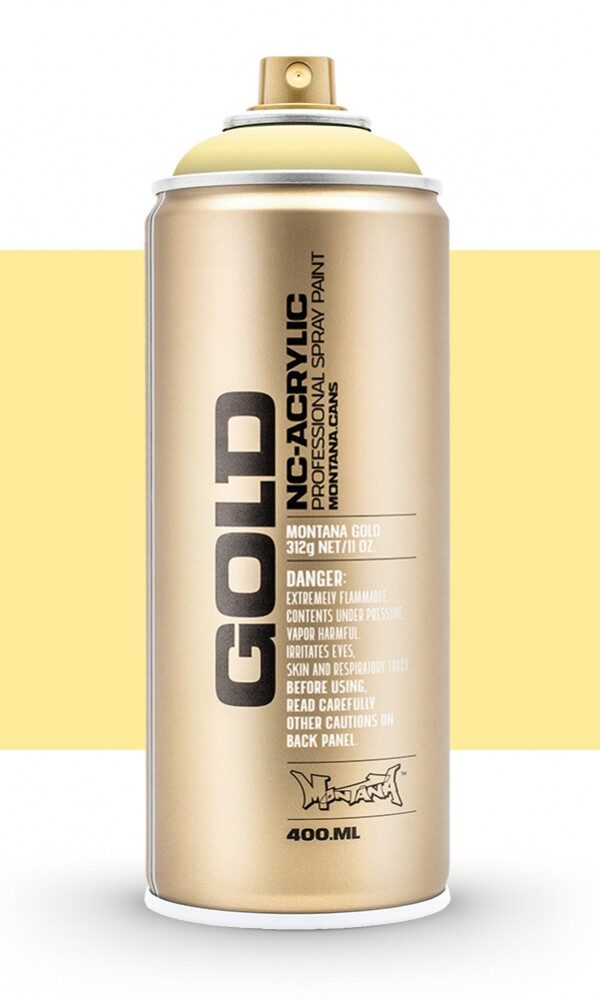 Bombe de peinture Acrylique GOLD Vanilla 1000 - 400 ml - Montana