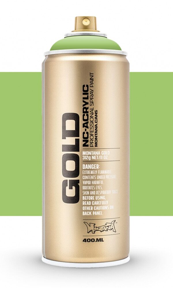 Bombe de peinture Acrylique GOLD Green Apple 6020 - 400 ml - Montana
