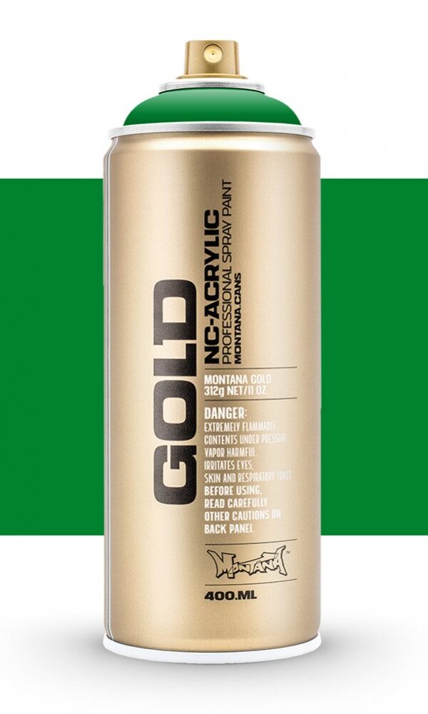 Bombe de peinture Acrylique GOLD Greenery 6050 - 400 ml - Montana