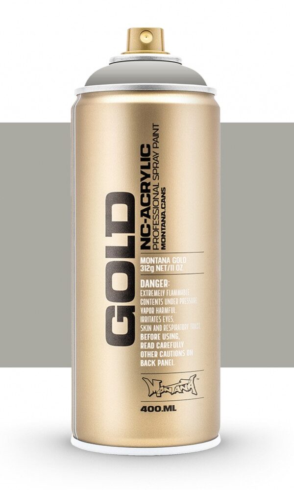 Bombe de peinture Acrylique GOLD Iron Curtain 7030 - 400 ml - Montana