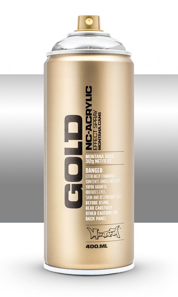 Bombe de peinture Acrylique GOLD Silverchrome M1000 - 400 ml - Montana