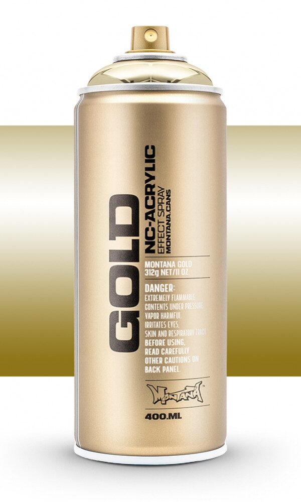 Bombe de peinture Acrylique GOLD Goldchrome M3000 - 400 ml - Montana
