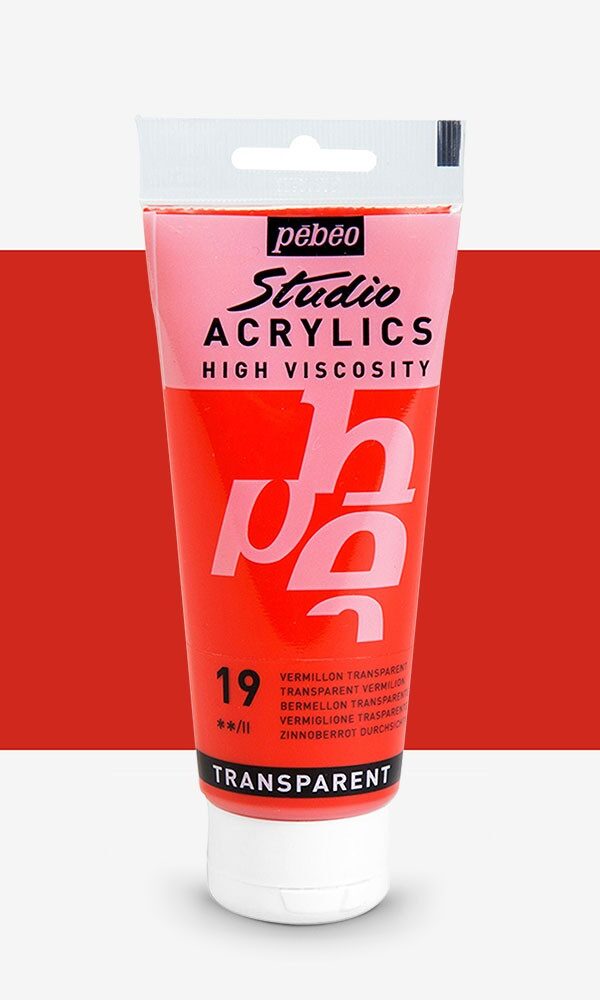 Peinture Acrylique Pebeo Studio 100ml - Vermillon #19